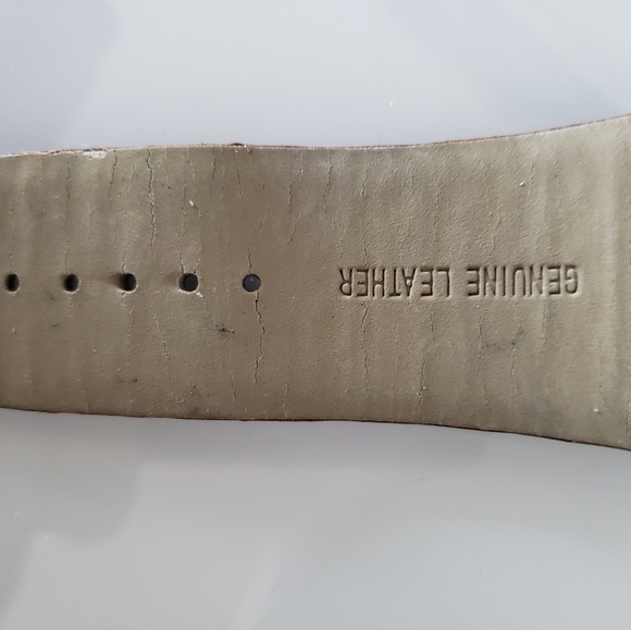 Aldo Watch Leather Strap Stainless Steel Brown Women's Or Men Silver Hardware - Picture 7 of 8